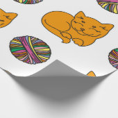 Papier Cadeau Motif de chat (Coin)