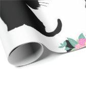 Papier Cadeau Motif de chat (Coin rond)