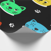 Papier Cadeau Motif de chat (Coin)