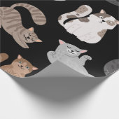 Papier Cadeau Motif de chat (Coin)
