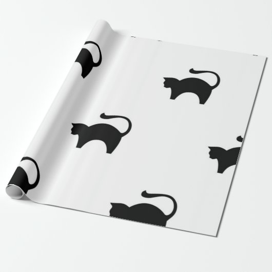 Papier Cadeau Motif de chat (Déroulé)