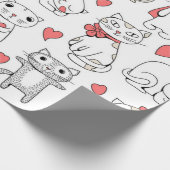 Papier Cadeau Motif de chat (Coin)