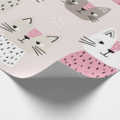 Papier Cadeau Motif de chat (Coin)