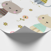 Papier Cadeau Motif de chat (Coin)