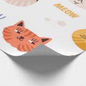 Papier Cadeau Motif de chat (Coin)