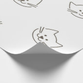 Papier Cadeau Motif de chat (Coin)