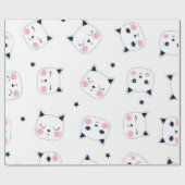 Papier Cadeau Motif de chat (Plat)