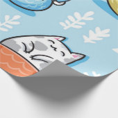 Papier Cadeau Motif de chat (Coin)