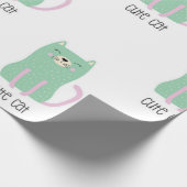 Papier Cadeau Motif de chat (Coin)