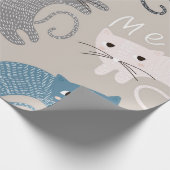 Papier Cadeau Motif de chat (Coin)
