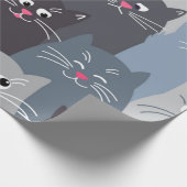 Papier Cadeau Motif de chat (Coin)