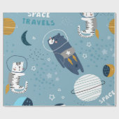 Papier Cadeau Motif de chat (Plat)
