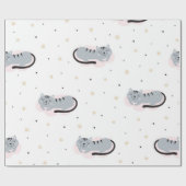 Papier Cadeau Motif de chat (Plat)