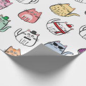 Papier Cadeau Motif de chat (Coin)