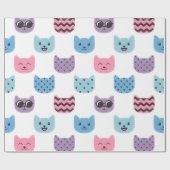 Papier Cadeau Motif de chat (Plat)