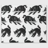 Papier Cadeau Motif de chat (Plat)