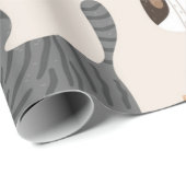 Papier Cadeau Motif de chat (Coin rond)