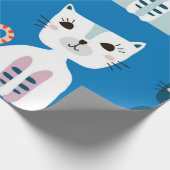 Papier Cadeau Motif de chat (Coin)