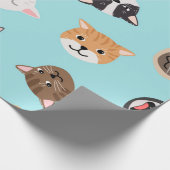 Papier Cadeau Motif de chat (Coin)