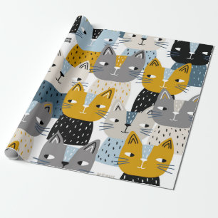 Papier Cadeau Motif de chat