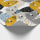 Papier Cadeau Motif de chat (Coin)