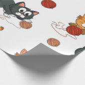 Papier Cadeau Motif de chat (Coin)