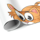 Papier Cadeau Motif de chat (Coin rond)