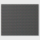 Papier Cadeau Motif de chat multicolore (Plat)