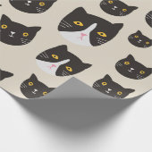 Papier Cadeau Motif de chat sans joint/ (Coin)