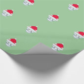 Papier Cadeau Motif de chaton de Noël mignon (Coin)