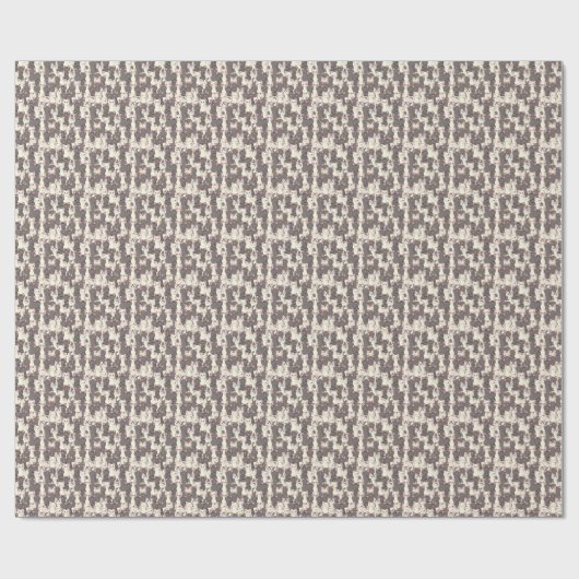Papier Cadeau Motif de chats blancs et gris (Plat)