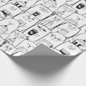 Papier Cadeau Motif de chats mignons (Coin)