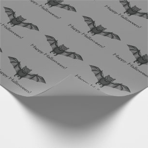 Papier Cadeau Motif de chauve-souris de dessin animé mignon avec