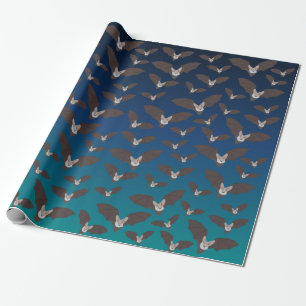 Papier Cadeau Motif de chauve-souris Éffrayant