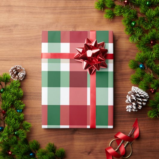 Papier Cadeau Motif de chèque Arrière - plan de Noël (Cadeau de vacances)