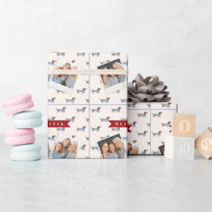 Papier Cadeau Motif de chien Dachshund mignon et chic personnali