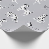 Papier Cadeau Motif de chien dalmate mignon (Coin)