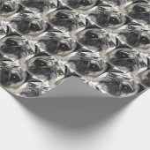 Papier Cadeau Motif de chien de carlin (Coin)