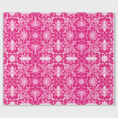 Papier Cadeau Motif de Chinois de Nouveau d'art - rose de (Plat)