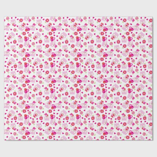 Papier Cadeau Motif De Chouettes, Chouettes Mignonnes, Chouettes (Plat)