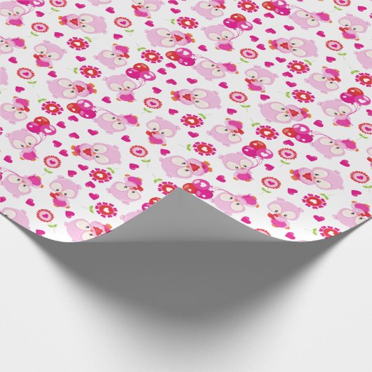 Papier Cadeau Motif De Chouettes, Chouettes Mignonnes, Chouettes (Coin)