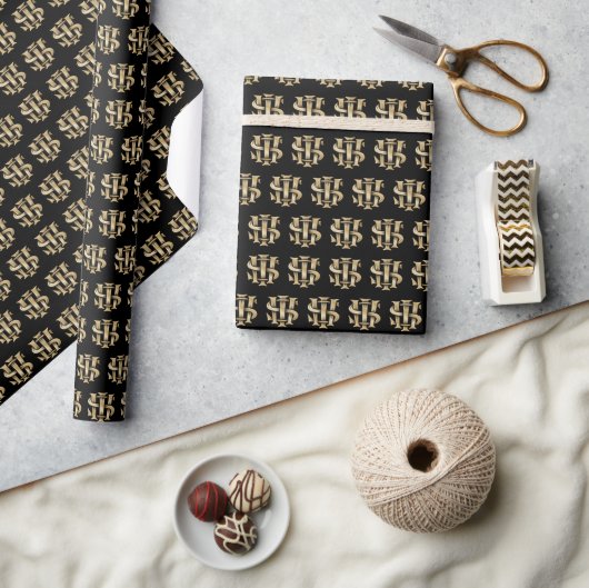 Papier Cadeau Motif de Christogramme IHS (Artisanat)
