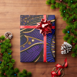 Papier Cadeau Motif de cire Royal Afro
