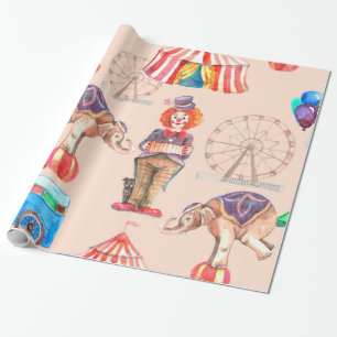 Papier Cadeau Motif de cirque