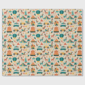 Papier Cadeau Motif de cirque (Plat)