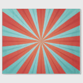 Papier Cadeau Motif de cirque rétro (Plat)