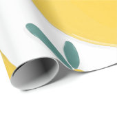 Papier Cadeau Motif de citron (Coin rond)