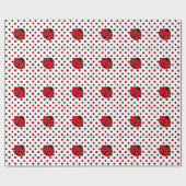 Papier Cadeau Motif de coccinelle (Plat)