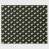 Papier Cadeau Motif de cocktail Margarita (Plat)