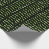 Papier Cadeau Motif de code binaire (Coin)